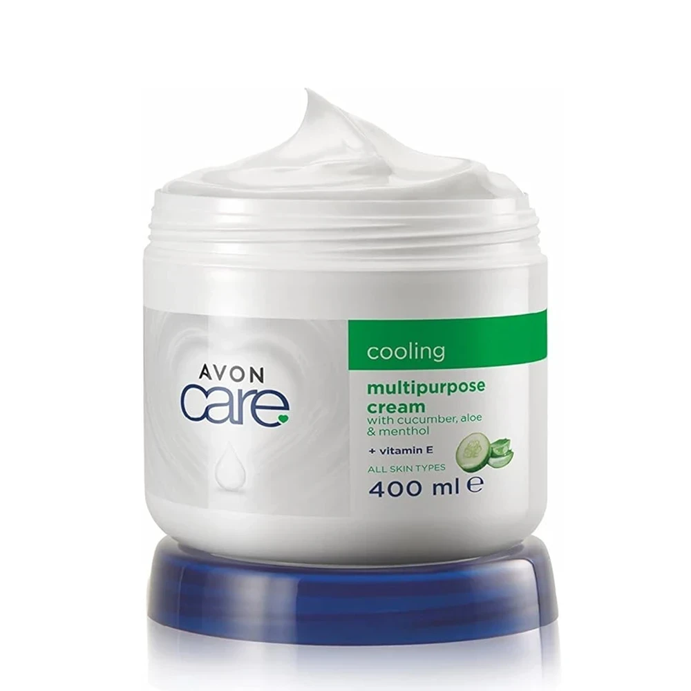 Avon Care Cooling Cucumber, Aloe and Menthol Vitamin E Multi-Purpose Cream 400 ml.
