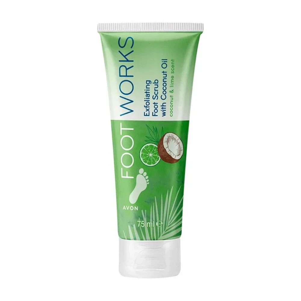 Avon Footworks Coconut and Lime Exfoliating Foot Scrub 75ml