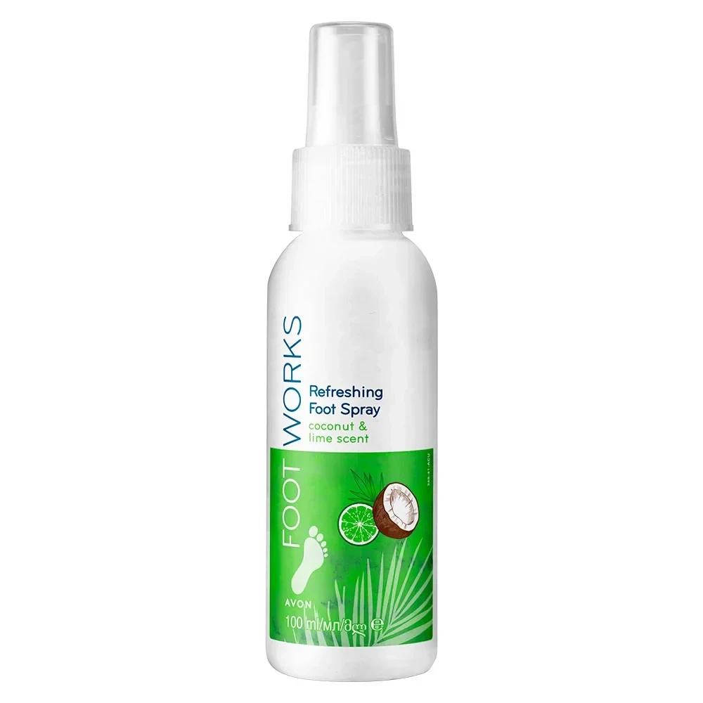 Avon Footworks Coconut and Lime Refreshing Foot Spray 100ml