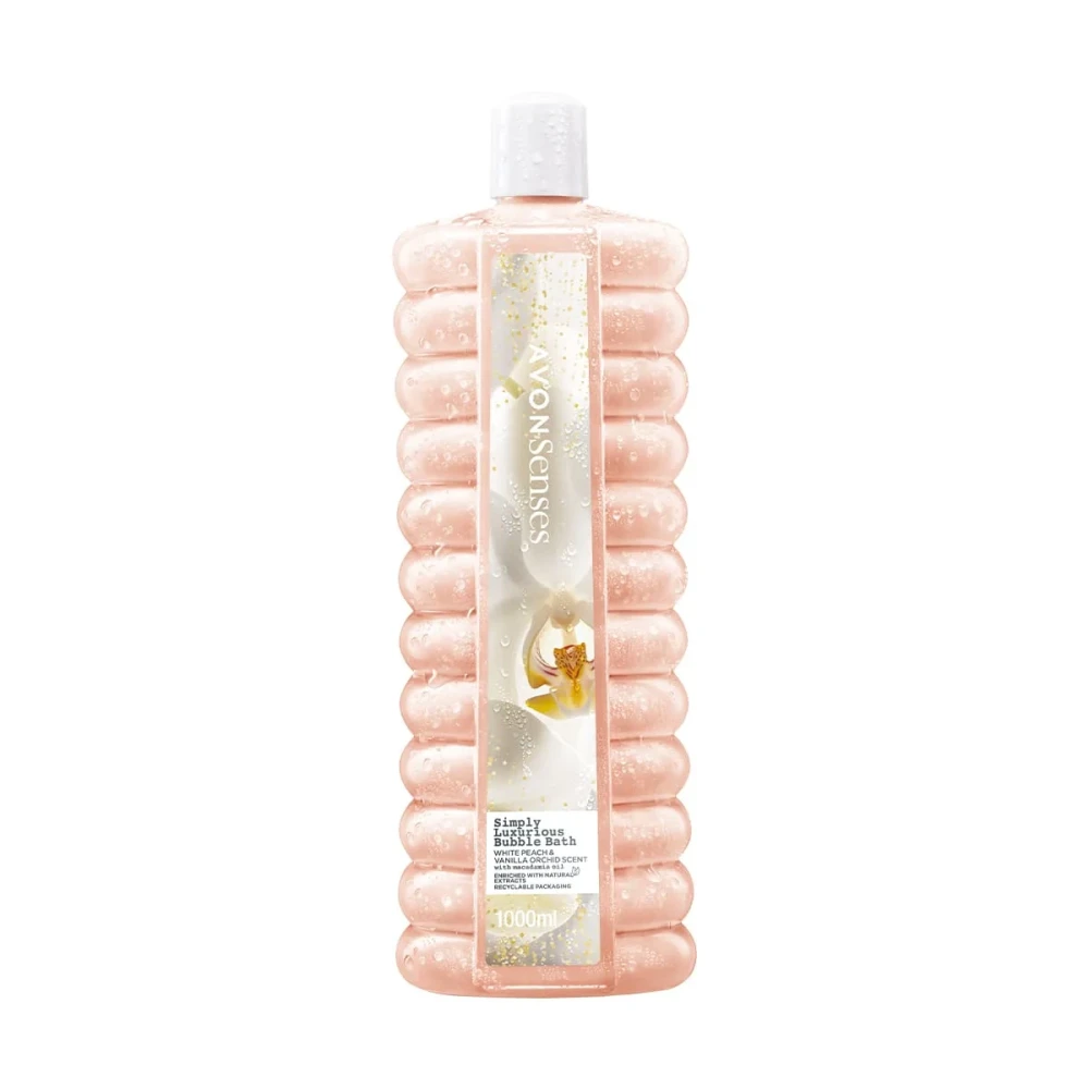 Avon Senses Simply Luxurious Peach Bubble Bath 1000ml